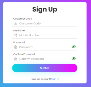 Sign-up to KGDCL billing portal