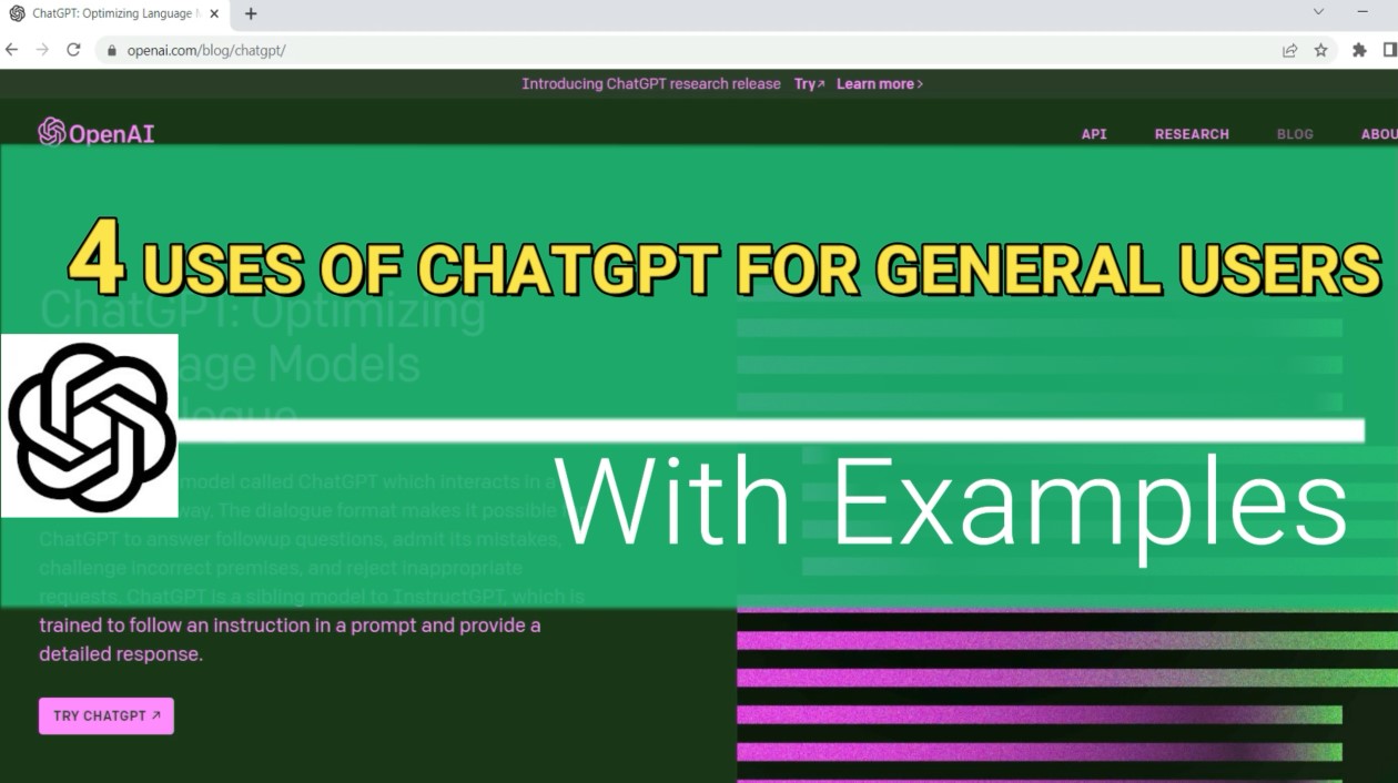 4 uses of ChatGPT