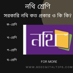 নথি শ্রেণি- সরকারি নথি কত প্রকার ও কি কি?