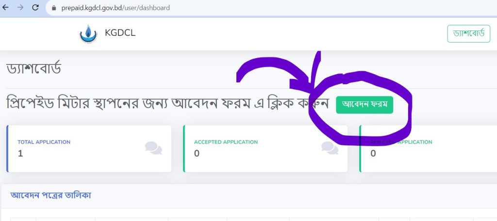 Application for KGDCL Prepaid meter