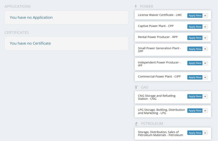 ড্যাশবোর্ড ই-লাইসেন্সিং